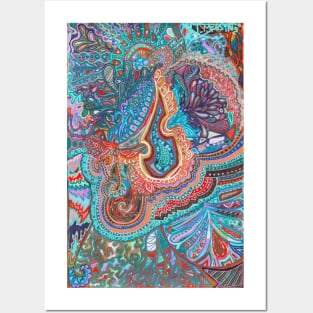 Detailed Colorful Doodle Posters and Art